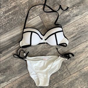 Target black and white bikini